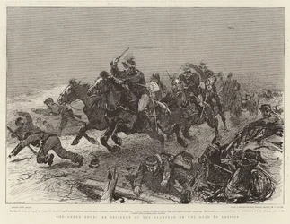 La déroute grecque, un incident de la débandade sur la route de Larissa